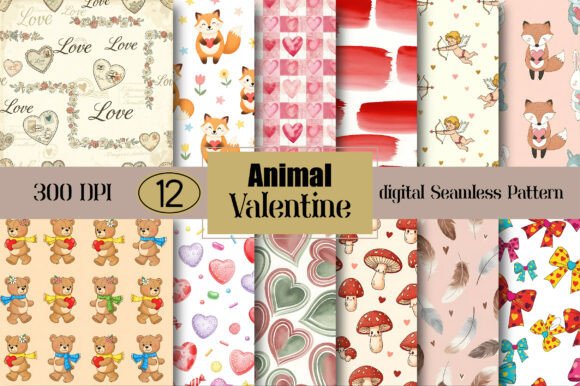Animal Valentine Seamless Pattern: A Guide for Designers and Crafters