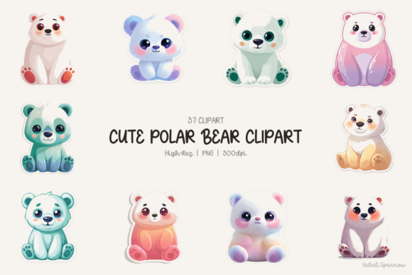 Cute Polar Bear Clipart: Elevating Your Digital and Printable Projects