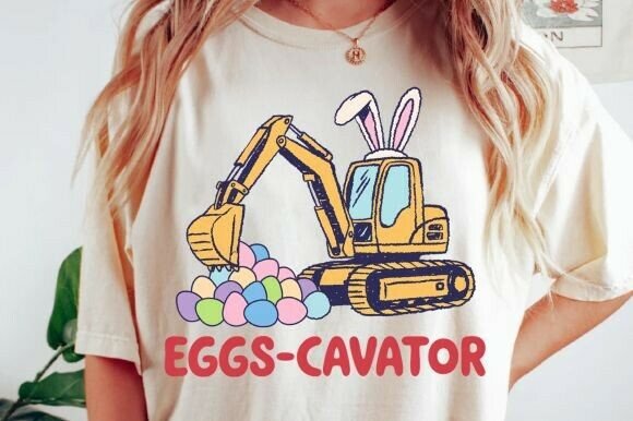 Easter Bunny Excavator PNG: A Unique Easter Png