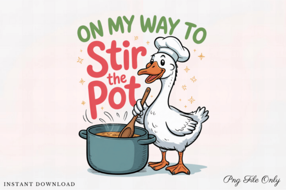Elevate Your Print-on-Demand Store with the On My Way to Stir the Pot PNG Trendy Design