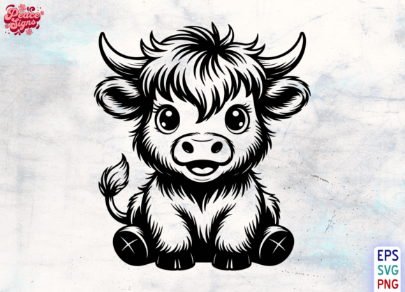 Evaluating the Practical Value of Baby Highland Cow Sitting SVG and Cow Art for Digital Creators