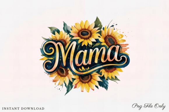 Flowing Mama PNG for Mother’s Day