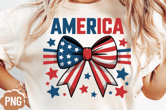 Girly Coquette America PNG for Sublimation