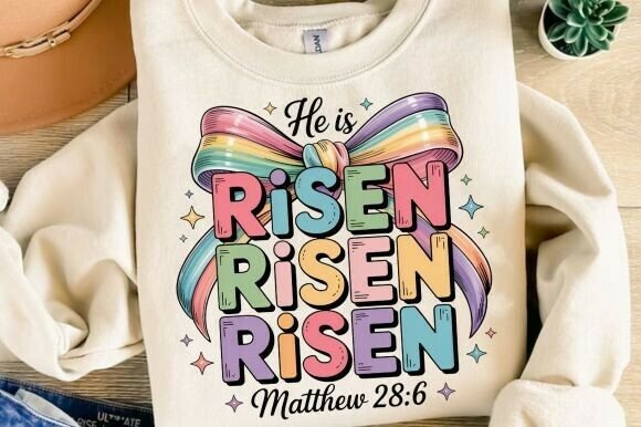 He Is Risen & Coquette Easter PNG Guide