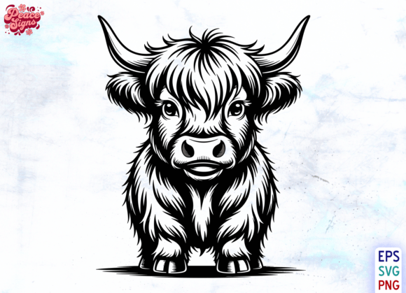 Highland Cow Silhouette SVG and Cow Vector: A Versatile Design for Modern Creators