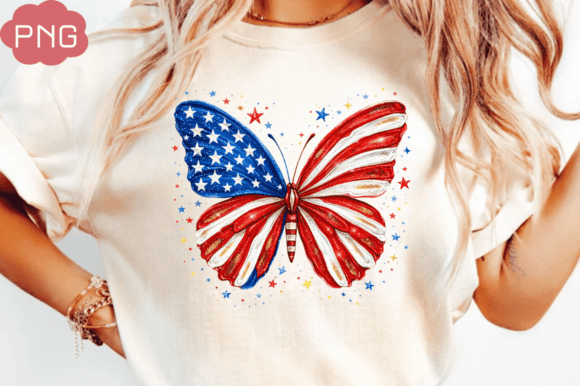 Integrating the Brushstroke Patriotic Butterfly PNG into Your Creative Workflow