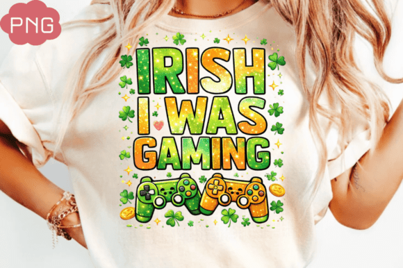 Irish I Was Gaming St Patricks Gamer Png: A Digital Design Guide