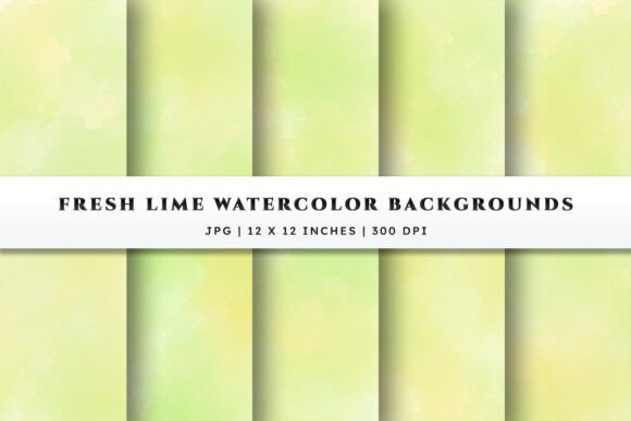 Lime Green Watercolor Backgrounds