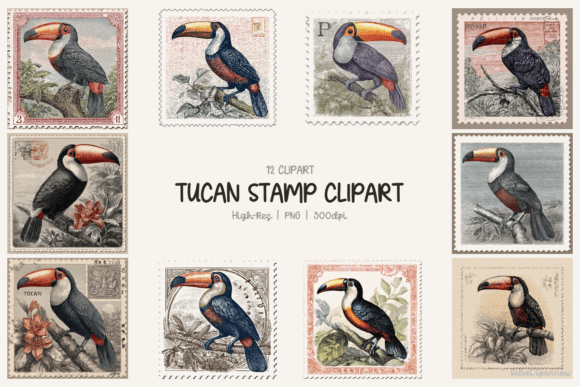 Tucan Stamp Clipart: A Strategic Asset for Digital Branding and Creative Efficiency